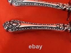 Wellington by Alvin Sterling Silver Roast Carving Knife & Hone Fancy Nice