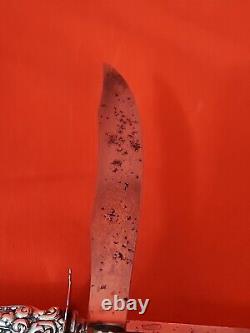 Wellington by Alvin Sterling Silver Roast Carving Knife & Hone Fancy Nice