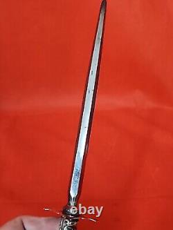 Wellington by Alvin Sterling Silver Roast Carving Knife & Hone Fancy Nice