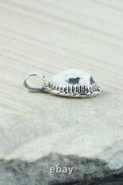 White Buffalo & Sterling Silver Pendant Alvin Joe