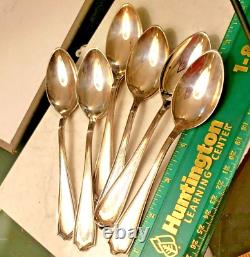12 Vintage Sterling Argent Maryland Spoons Par H Alvin Approx. 5.75