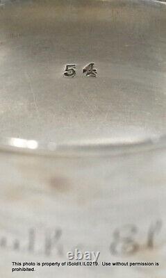 13-pc Sterling Silver Spoons Monogrammed Bigelow Kennard & Napkin Ring 8,4-oz