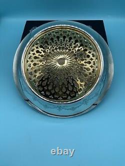 1917 Alvin American Centre de Table en Argent Sterling avec Fleurs