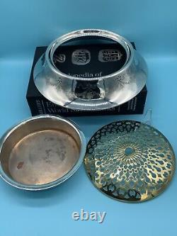 1917 Alvin American Centre de Table en Argent Sterling avec Fleurs