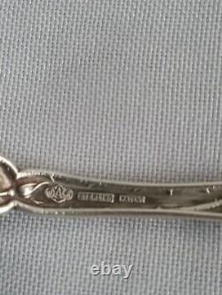 3 Cuillères à thé en argent sterling Alvin Bridal Rose rares