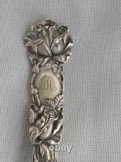3 Cuillères à thé en argent sterling Alvin Bridal Rose rares