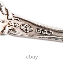 3 Fourchettes en argent sterling Alvin Art Nouveau pour terrapin Majestic 1900 sans monogramme