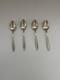 4 Cuillères à Thé Alvin Southern Charm En Argent Sterling 6 Sans Monogramme