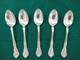 5 Cuillères En Argent Sterling Alvin Chateau Rose 6 Sans Monogrammes