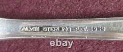 6 pièces en argent sterling Alvin CHAPEL BELLS SERVICE DE TABLE sans monogramme