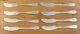 8 Couteaux D'époque En Argent Sterling Alvin De 167,5 Grammes, Modèle Maryland, Avec Monogramme.