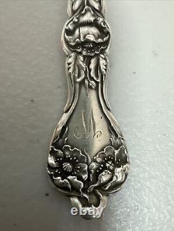 (8) Fourchettes à salade en argent sterling majestueux Alvin monogrammées 6