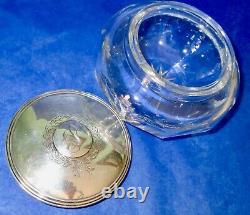 Alvin Antique American Art Nouveau Sterling Silver LID Grand Cristal En Poudre Jar