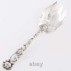 Alvin Art Nouveau Ensemble de service de salade en argent sterling Bridal Rose 1903