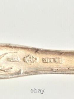 Alvin'' Bridal Rose'' 925 Sterling Silver Serving Spoon With Pierced Bowl. 1903