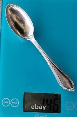 Alvin Evangeline cuillères à dessert/table/soupe en argent sterling avec monogramme E