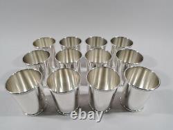 Alvin Mint Juleps S251 Set 12 Barware Julep Cups American Sterling Silver