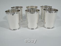Alvin Mint Juleps S251 Set 6 Barware Julep Cups American Sterling Silver