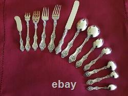 Alvin Old Orange Blossom Service de 13 pièces en argent sterling