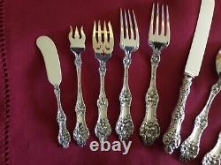 Alvin Old Orange Blossom Service de 13 pièces en argent sterling