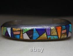 Alvin Yellowhorse bracelet en argent sterling avec turquoise amérindienne navajo