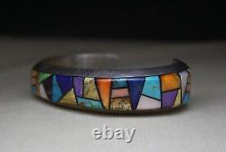 Alvin Yellowhorse bracelet en argent sterling avec turquoise amérindienne navajo