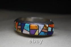 Alvin Yellowhorse bracelet en argent sterling avec turquoise amérindienne navajo