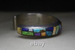 Alvin Yellowhorse bracelet en argent sterling avec turquoise amérindienne navajo