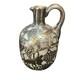 Antique Alvin. Carafe En Verre Avec Overlay En Argent Sterling 999 Fin.