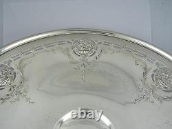 Antique Alvin Solid Sterling Silver Piédestal Compote Bowl 9 X 4.75 / 346g
