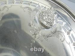 Antique Alvin Solid Sterling Silver Piédestal Compote Bowl 9 X 4.75 / 346g
