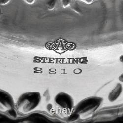 Bague de Serviette Florale Alvin en Argent Sterling Monogramme MLP