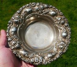 Bol en argent sterling repoussé antique Alvin, numéro de modèle 464