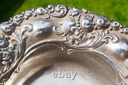 Bol en argent sterling repoussé antique Alvin, numéro de modèle 464