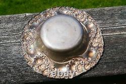 Bol en argent sterling repoussé antique Alvin, numéro de modèle 464