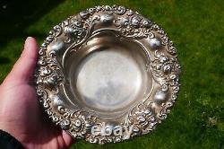 Bol en argent sterling repoussé antique Alvin, numéro de modèle 464