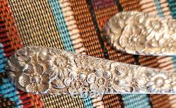 Bouquet de mariée Alvin Sterling Repousse 1932 Ensemble de 4 pièces pour 3 (12 pièces)