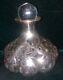 Bouteille De Parfum En Verre Avec Incrustations En Argent Sterling Antique Alvin