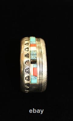 Bracelet navajo vintage en argent sterling Alvin Begay