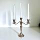 Candelabre En Argent Sterling Alvin à 3 Bras, Support De Bougie Lesté S257, Vintage 3 Sec