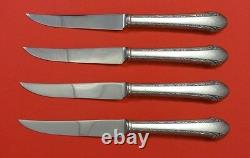 Chased Romantique Par Alvin Sterling Silver Steak Knife Set 4pc Hhws Custom