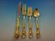 Château Rose Gold Par Alvin Service De Couverts En Argent Sterling 6 Pièces Vermeil 24 Pcs.
