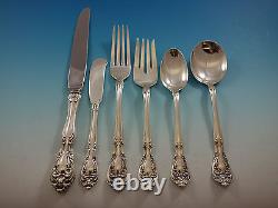 Château Rose par Alvin Ensemble de couverts en argent sterling pour 8 services 48 pièces