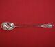Chippendale Old By Alvin Sterling Silver Olive Spoon Long Pierced Orig 7 3/8