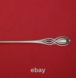 Chippendale Old By Alvin Sterling Silver Olive Spoon Long Pierced Orig 7 3/8