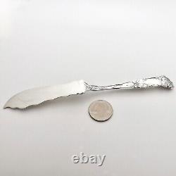 Couteau à beurre principal en argent sterling Antique Alvin Bridal Rose 43gr
