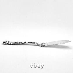 Couteau à beurre principal en argent sterling Antique Alvin Bridal Rose 43gr