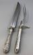 Couteau Et Fourchette à Rôtir En Argent Sterling Alvin Bridal Bouquet, Grands Modèles