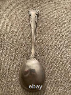 Cuillère à soupe en argent sterling Antique Alvin Simons Bros Old Flanders de 1905