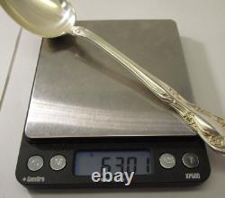 Cuillère de service grande en argent sterling Vtg Alvin Chateau Rose